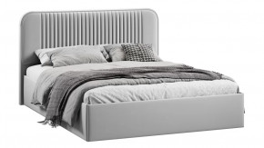 Кровать с ПМ «Тиффани» Тип 1 с заглушиной Велюр Confetti Silver в Сургуте - surgut.mebel-tymen.ru | фото