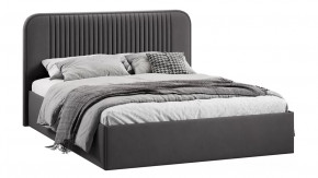 Кровать с ПМ «Тиффани» Тип 1 с заглушиной Велюр Графит в Сургуте - surgut.mebel-tymen.ru | фото