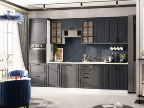 Кухня Николь-1 3 м. Белый/Графит софт в Сургуте - surgut.mebel-tymen.ru | фото