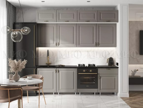 Кухня Престиж 2,4м (Браш текстура Грей) в Сургуте - surgut.mebel-tymen.ru | фото