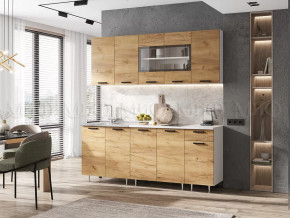 Кухня Рио NEW 1,8м Дуб Крафт ЛДСП в Сургуте - surgut.mebel-tymen.ru | фото