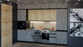 Кухонный гарнитур Адажио люкс 3000 мм в Сургуте - surgut.mebel-tymen.ru | фото