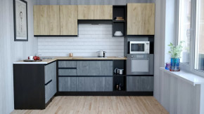 Кухонный гарнитур Адажио мега прайм 1500х2700 мм в Сургуте - surgut.mebel-tymen.ru | фото