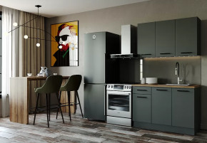 Кухонный гарнитур Антрацит-1200 столешница 38 мм в Сургуте - surgut.mebel-tymen.ru | фото