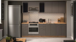 Кухонный гарнитур «Габриэлла» №4 Дуб крафт золотой/Муссон в Сургуте - surgut.mebel-tymen.ru | фото