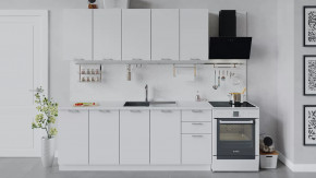 Кухонный гарнитур «Габриэлла» длиной 200 см Белый/Сноу в Сургуте - surgut.mebel-tymen.ru | фото