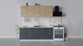 Кухонный гарнитур «Гранита» длиной 200 см в Сургуте - surgut.mebel-tymen.ru | фото