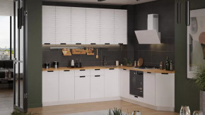 Кухонный гарнитур «Гренада» №14 Белый, Холст Белый в Сургуте - surgut.mebel-tymen.ru | фото