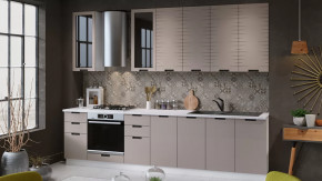 Кухонный гарнитур «Гренада» №15 Белый, Холст латте в Сургуте - surgut.mebel-tymen.ru | фото