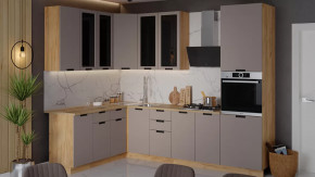 Кухонный гарнитур «Гренада» №16 Дуб Крафт золотой, Холст латте в Сургуте - surgut.mebel-tymen.ru | фото