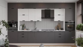 Кухонный гарнитур «Гренада» №9 Белый, Холст Белый, Холст Вулкан в Сургуте - surgut.mebel-tymen.ru | фото