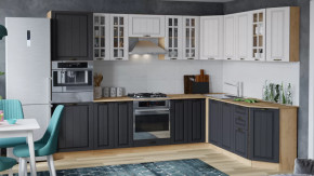 Кухонный гарнитур «Лина» №2 Дуб крафт золотой/Графит в Сургуте - surgut.mebel-tymen.ru | фото