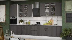 Кухонный гарнитур «Лина» №7 Белый, Графит в Сургуте - surgut.mebel-tymen.ru | фото