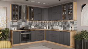 Кухонный гарнитур «Лина» №8 Дуб Крафт золотой, Графит в Сургуте - surgut.mebel-tymen.ru | фото