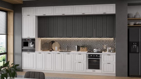 Кухонный гарнитур «Лина» №9 Белый, Графит в Сургуте - surgut.mebel-tymen.ru | фото