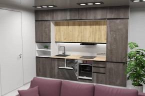 Кухонный гарнитур Сапфир 2 экстра 3000 мм в Сургуте - surgut.mebel-tymen.ru | фото