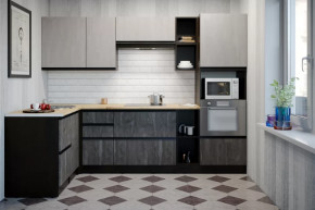 Кухонный гарнитур Симфония мега прайм 1500х2700 мм в Сургуте - surgut.mebel-tymen.ru | фото
