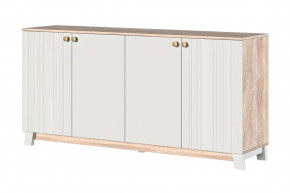 Ланзетти Тумба 4 двери Дуб Торонто/Жемчуг в Сургуте - surgut.mebel-tymen.ru | фото