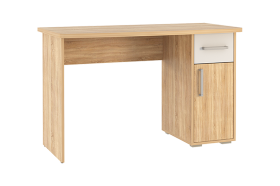 Стол компьютерный 1200 Лайт-1 дуб сонома/белый в Сургуте - surgut.mebel-tymen.ru | фото