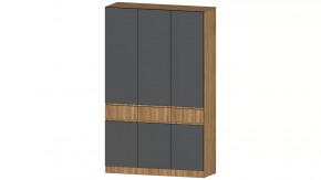 Ленора Шкаф 3х ств. Дуб вотан/Графит в Сургуте - surgut.mebel-tymen.ru | фото