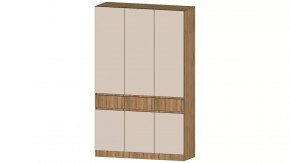 Ленора Шкаф 3х ств. Дуб вотан/Кашемир в Сургуте - surgut.mebel-tymen.ru | фото