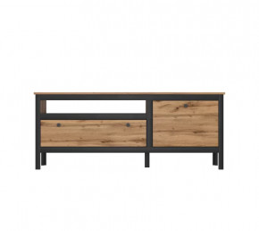 LOFT тумба RTV1D1S (Дуб вотан/Черный) в Сургуте - surgut.mebel-tymen.ru | фото