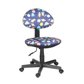 Кресло Логика  Т-59 (космос на синем) без подлокотников в Сургуте - surgut.mebel-tymen.ru | фото