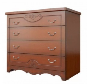 ЛОТОС ЛАК Комод 4 ящика Орех в Сургуте - surgut.mebel-tymen.ru | фото