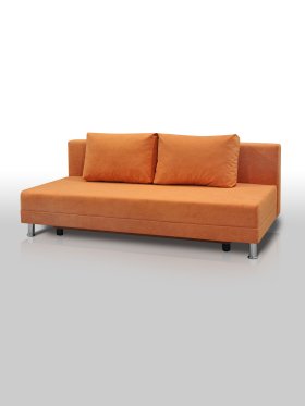 Диван Комфорт Лайт без подлокотников 2 подушки апельсин в Сургуте - surgut.mebel-tymen.ru | фото