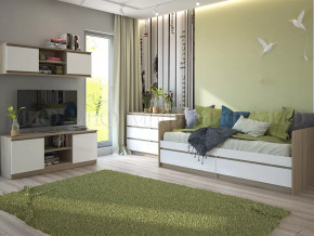 Модульная детская Челси Белый глянец, дуб сонома в Сургуте - surgut.mebel-tymen.ru | фото