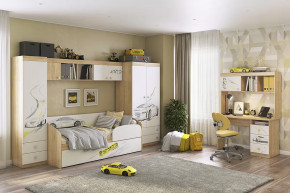 Детский гарнитур Форсаж К1 дуб сонома/белый в Сургуте - surgut.mebel-tymen.ru | фото