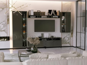 Модульная гостиная Оливия Графит Софт в Сургуте - surgut.mebel-tymen.ru | фото