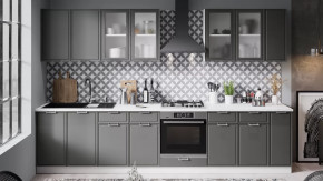 Модульная кухня «Белладжио» Белый, Софт графит в Сургуте - surgut.mebel-tymen.ru | фото