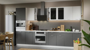 Модульная кухня «Габриэлла» Белый/Сноу/Титан в Сургуте - surgut.mebel-tymen.ru | фото