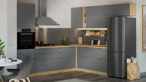 Модульная кухня «Габриэлла» Дуб крафт золотой/Титан в Сургуте - surgut.mebel-tymen.ru | фото