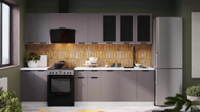 Модульная кухня «Гренада» Белый, Холст Вулкан в Сургуте - surgut.mebel-tymen.ru | фото