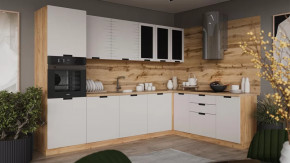 Модульная кухня «Гренада» Дуб Крафт золотой, Холст мокко в Сургуте - surgut.mebel-tymen.ru | фото