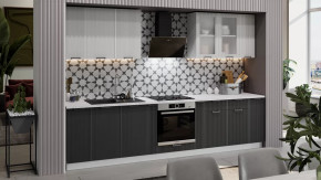 Модульная кухня «Кимберли» Белый, Сноу, Титан в Сургуте - surgut.mebel-tymen.ru | фото