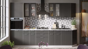 Модульная кухня «Кимберли» Белый, Титан в Сургуте - surgut.mebel-tymen.ru | фото