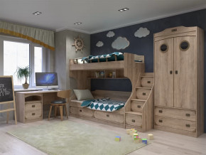 Модульная подростковая Мираж-1 Дуб баррик в Сургуте - surgut.mebel-tymen.ru | фото