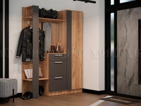 Модульная прихожая Мартина Графит, Дуб крафт в Сургуте - surgut.mebel-tymen.ru | фото