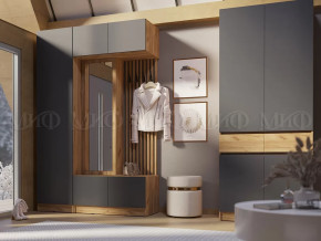 Модульная прихожая Роджинамиф, дуб крафт/графит в Сургуте - surgut.mebel-tymen.ru | фото
