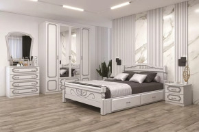 Модульная спальня Лакированный белый жемчуг в Сургуте - surgut.mebel-tymen.ru | фото