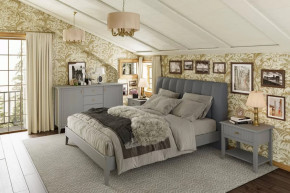 Модульная спальня Никеа Серый шифер/Лак Антрацит в Сургуте - surgut.mebel-tymen.ru | фото