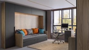 Набор детской мебели «Порто» №4 Яблоня Беллуно, Графит софт в Сургуте - surgut.mebel-tymen.ru | фото