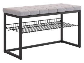 Обувница Классная 2 черный муар/оникс (велюр) в Сургуте - surgut.mebel-tymen.ru | фото