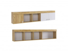 Полка Форсаж дуб крафт золотой/белый в Сургуте - surgut.mebel-tymen.ru | фото