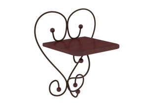 Полка настенная Милсон коричневая в Сургуте - surgut.mebel-tymen.ru | фото