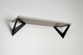 Полка навесная Рич кашемир/черный в Сургуте - surgut.mebel-tymen.ru | фото