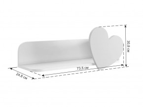 Полка навесная Сердечко в Сургуте - surgut.mebel-tymen.ru | фото